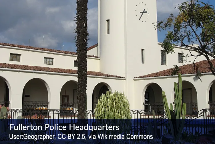 Fullerton Police Headquarters User:Geographer, CC BY 2.5, via Wikimedia Commons