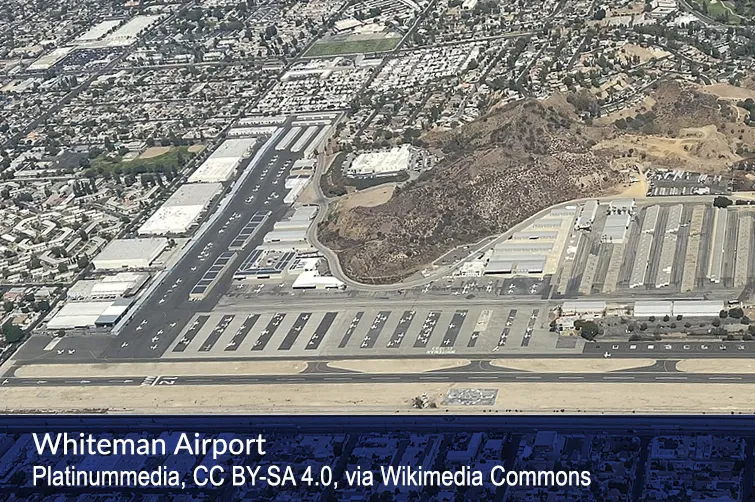 Whiteman Airport Platinummedia, CC BY-SA 4.0, via Wikimedia Commons