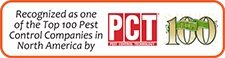 Recognized as one of the Top 100 Pest Control Companies in North America by PCT 100