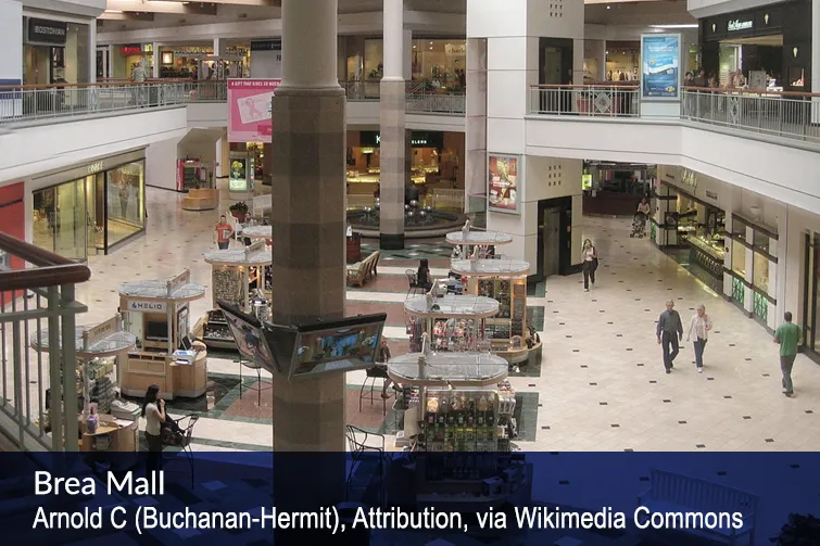 Brea Mall Arnold C (Buchanan-Hermit), Attribution, via Wikimedia Commons