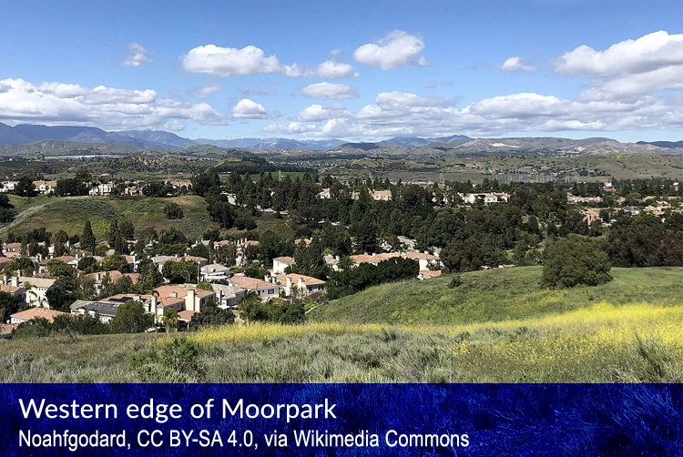 western edge of Moorpark, California