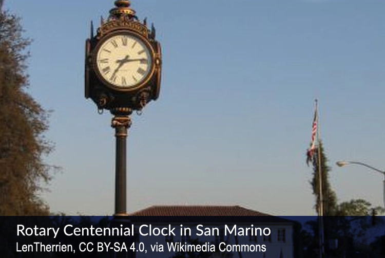 Rotary Centennial Clock in San Marino