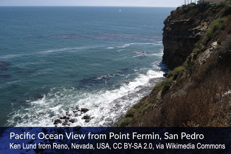 Pacific Ocean View from Point Fermin, San Pedro