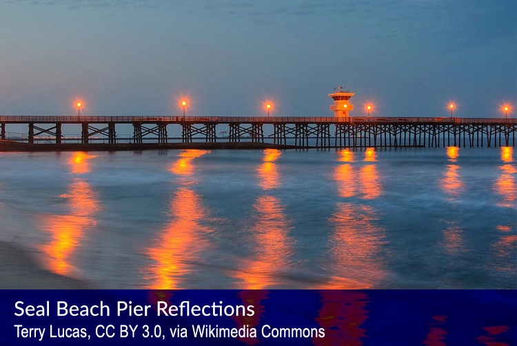 Seal Beach Pier Reflections