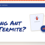 stylized image of a flying ant vs. a termite and the text FLYING ANT OR TERMITE?